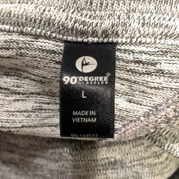90 DEGREE Yoga Top Grey Size Large - Picture 2 of 7